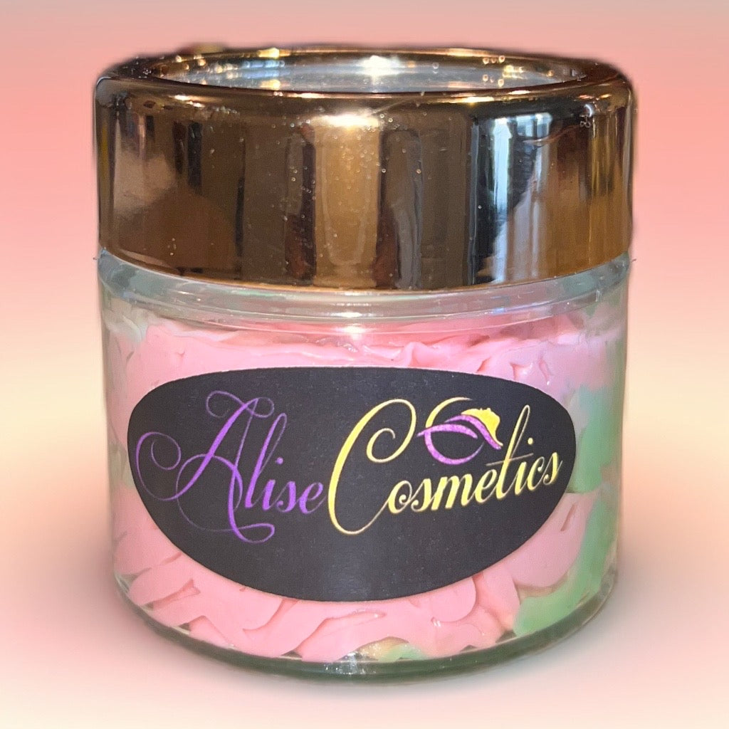 Travel size Organic Shea Butter in scent Watermelon Bubblegum